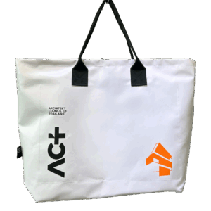 กระเป๋าผ้าใบ A3 สีขาว